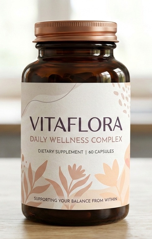 VITAFLORA plant-based formula bottle
